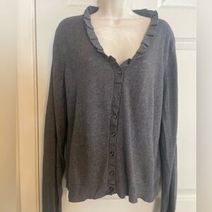 Kenneth‎ Cole Reaction Gray Cardigan Size XL